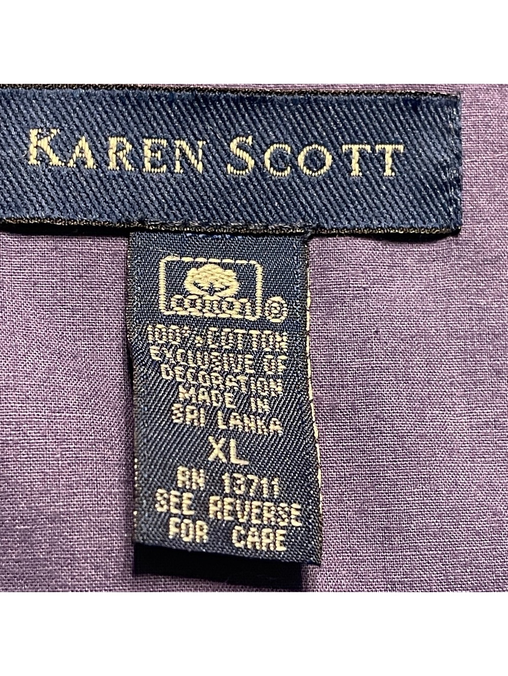 90’s Vintage Karen Scott XL Halloween Themed Cotton Vest with Pumpkin Embroidery - Picture 3 of 5